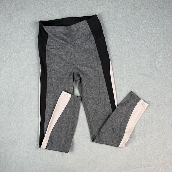 Lululemon Get Going Train Leggings Womens 4 Gray Black Pink Blush High Rise 24" - Picture 1 of 13
